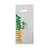 HDPE白色边封SUBWAY食品包装袋